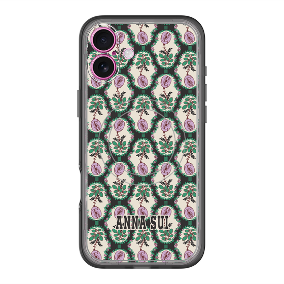 スリムプロテクションプレミアムケース with MagSafe［ ANNA SUI - ROSE CAMEO ］