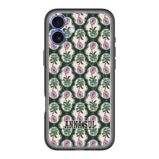 スリムプロテクションプレミアムケース with MagSafe［ ANNA SUI - ROSE CAMEO ］