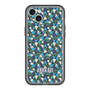 スリムプロテクションプレミアムケース with MagSafe［ ANNA SUI - HEARTS VINE - BLUE ］