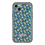 スリムプロテクションプレミアムケース with MagSafe［ ANNA SUI - HEARTS VINE - BLUE ］