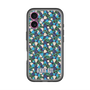 スリムプロテクションプレミアムケース with MagSafe［ ANNA SUI - HEARTS VINE - BLUE ］