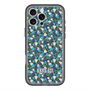 スリムプロテクションプレミアムケース with MagSafe［ ANNA SUI - HEARTS VINE - BLUE ］