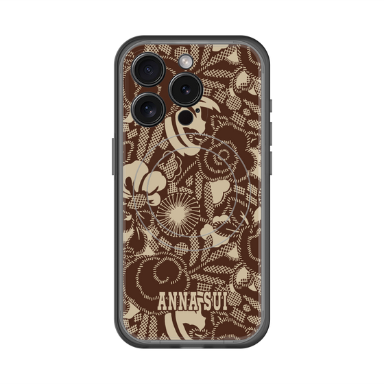 スリムプロテクションプレミアムケース with MagSafe［ ANNA SUI - STITCHED FLORAL ］
