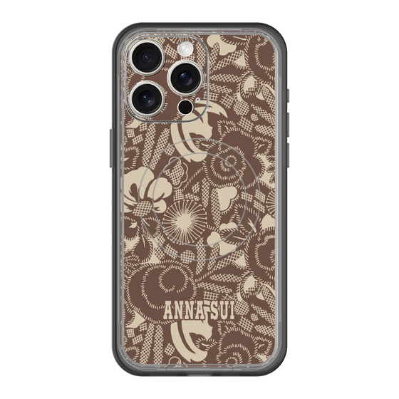 スリムプロテクションプレミアムケース with MagSafe［ ANNA SUI - STITCHED FLORAL ］