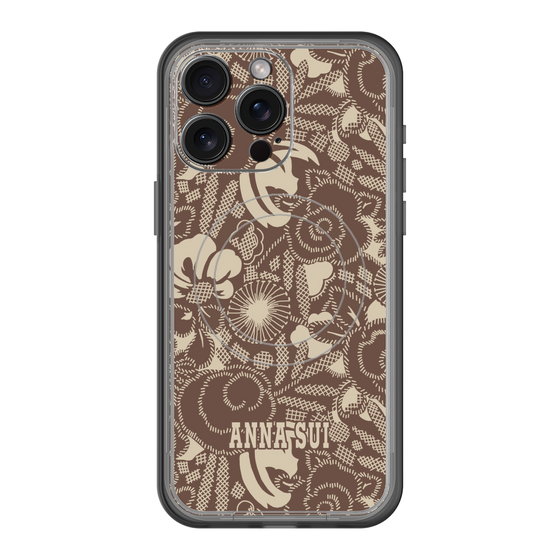 スリムプロテクションプレミアムケース with MagSafe［ ANNA SUI - STITCHED FLORAL ］