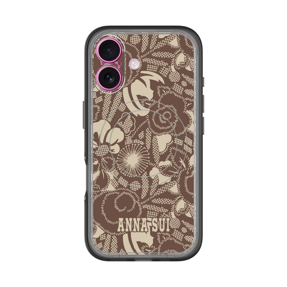 スリムプロテクションプレミアムケース with MagSafe［ ANNA SUI - STITCHED FLORAL ］