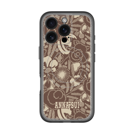 スリムプロテクションプレミアムケース with MagSafe［ ANNA SUI - STITCHED FLORAL ］