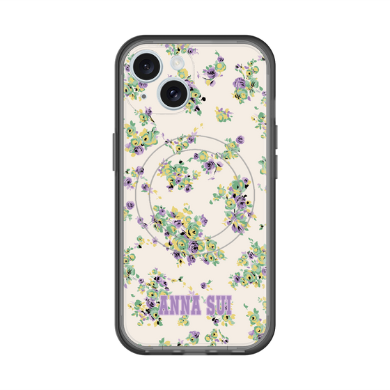 スリムプロテクションプレミアムケース with MagSafe［ ANNA SUI - ROSEBUDS ］