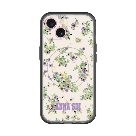 スリムプロテクションプレミアムケース with MagSafe［ ANNA SUI - ROSEBUDS ］