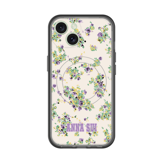 スリムプロテクションプレミアムケース with MagSafe［ ANNA SUI - ROSEBUDS ］