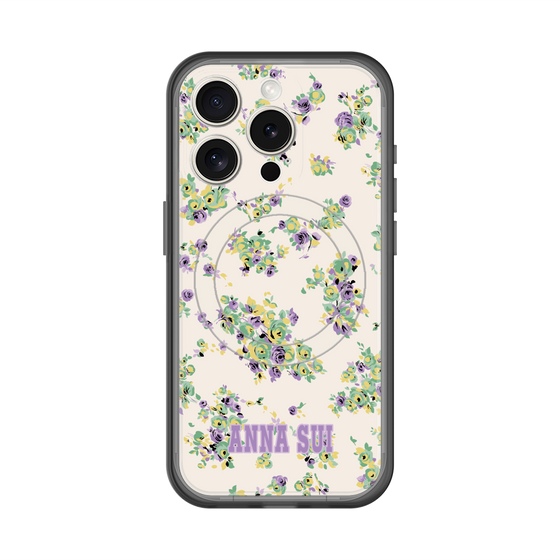 スリムプロテクションプレミアムケース with MagSafe［ ANNA SUI - ROSEBUDS ］