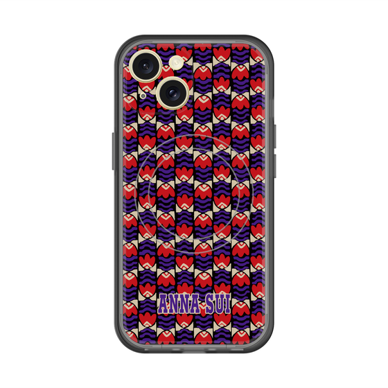 スリムプロテクションプレミアムケース with MagSafe［ ANNA SUI - TULIPS ］