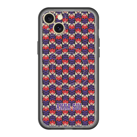 スリムプロテクションプレミアムケース with MagSafe［ ANNA SUI - TULIPS ］