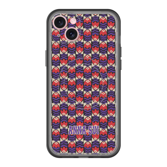 スリムプロテクションプレミアムケース with MagSafe［ ANNA SUI - TULIPS ］