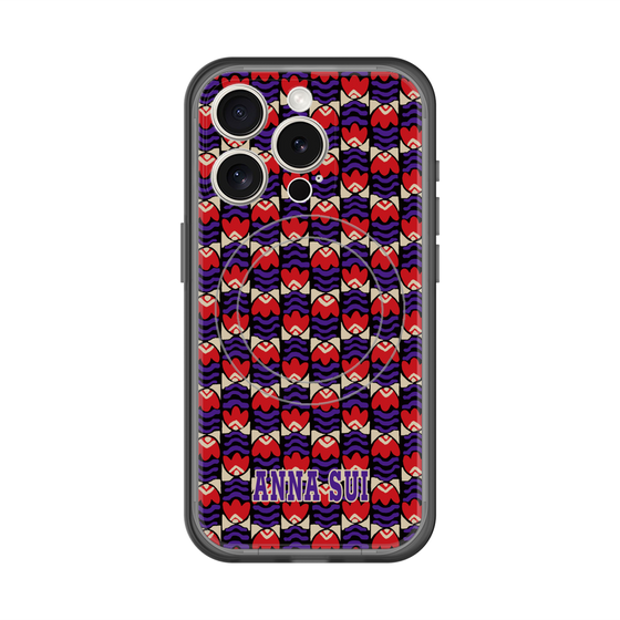 スリムプロテクションプレミアムケース with MagSafe［ ANNA SUI - TULIPS ］