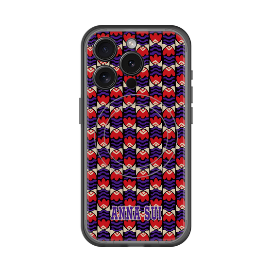 スリムプロテクションプレミアムケース with MagSafe［ ANNA SUI - TULIPS ］