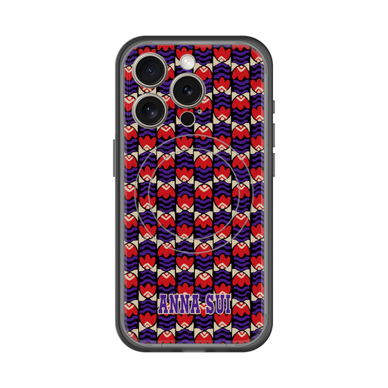 スリムプロテクションプレミアムケース with MagSafe［ ANNA SUI - TULIPS ］
