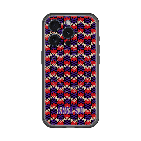スリムプロテクションプレミアムケース with MagSafe［ ANNA SUI - TULIPS ］