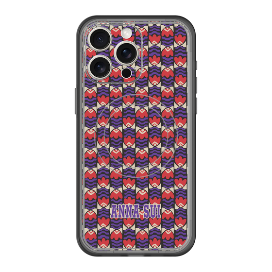 スリムプロテクションプレミアムケース with MagSafe［ ANNA SUI - TULIPS ］