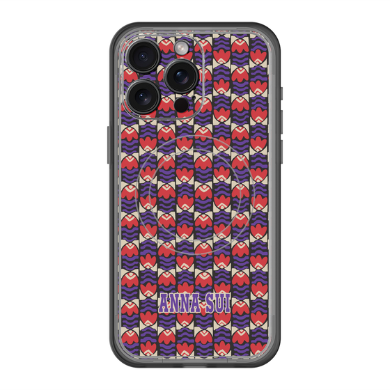 スリムプロテクションプレミアムケース with MagSafe［ ANNA SUI - TULIPS ］