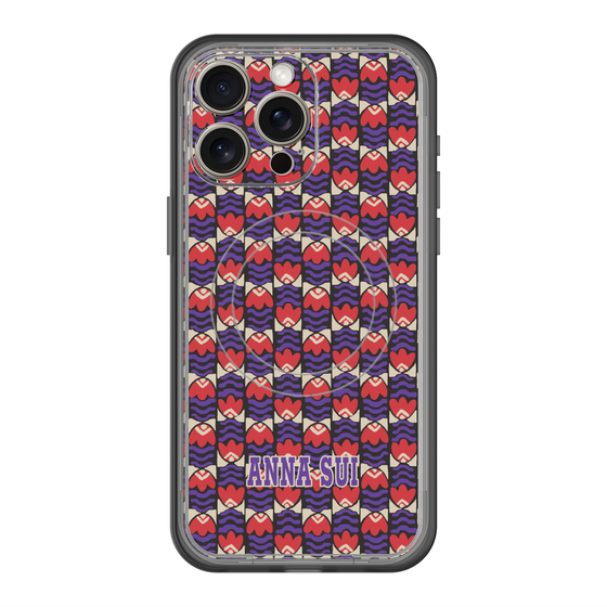 スリムプロテクションプレミアムケース with MagSafe［ ANNA SUI - TULIPS ］