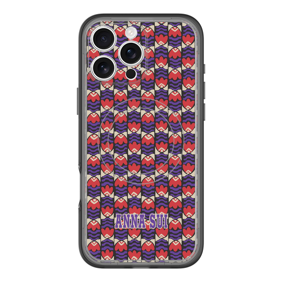 スリムプロテクションプレミアムケース with MagSafe［ ANNA SUI - TULIPS ］
