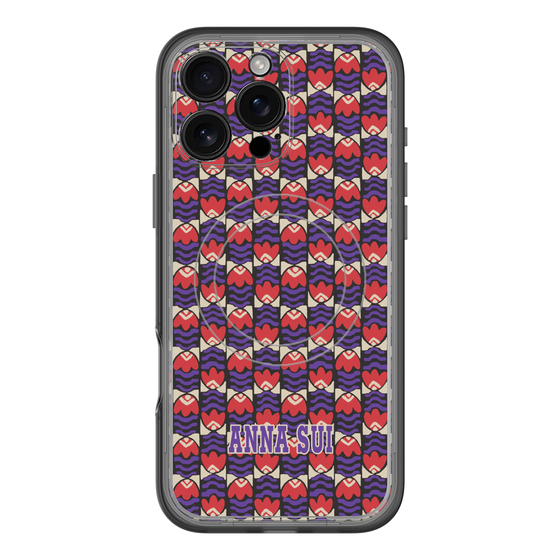 スリムプロテクションプレミアムケース with MagSafe［ ANNA SUI - TULIPS ］