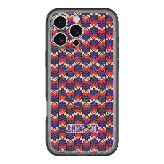 スリムプロテクションプレミアムケース with MagSafe［ ANNA SUI - TULIPS ］