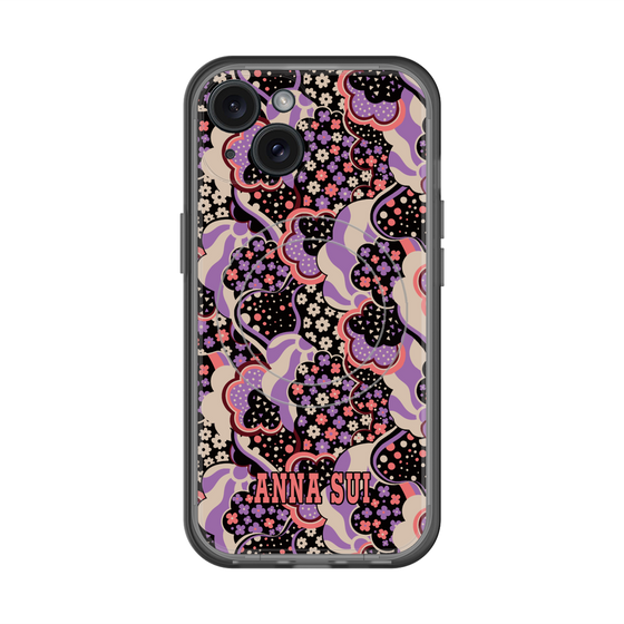 スリムプロテクションプレミアムケース with MagSafe［ ANNA SUI - WAVY CLOUDS ］