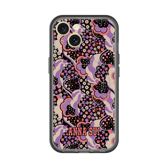 スリムプロテクションプレミアムケース with MagSafe［ ANNA SUI - WAVY CLOUDS ］