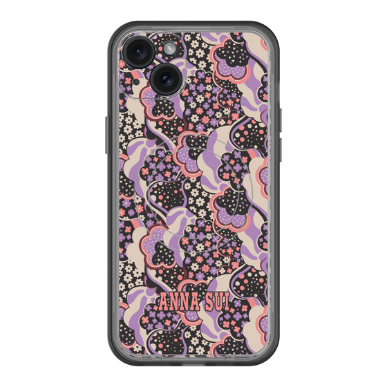 スリムプロテクションプレミアムケース with MagSafe［ ANNA SUI - WAVY CLOUDS ］