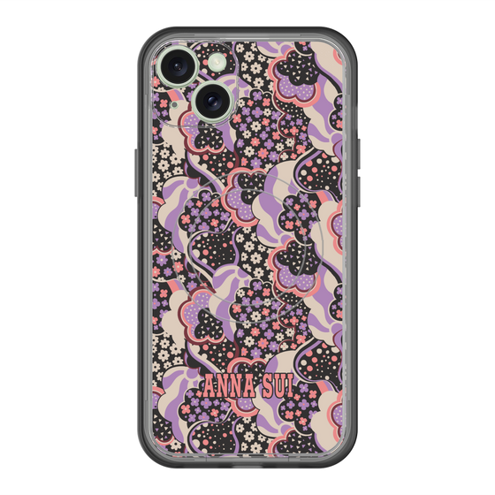 スリムプロテクションプレミアムケース with MagSafe［ ANNA SUI - WAVY CLOUDS ］