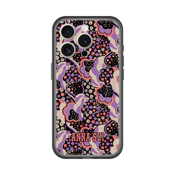 スリムプロテクションプレミアムケース with MagSafe［ ANNA SUI - WAVY CLOUDS ］