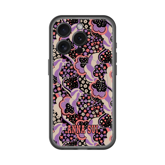 スリムプロテクションプレミアムケース with MagSafe［ ANNA SUI - WAVY CLOUDS ］
