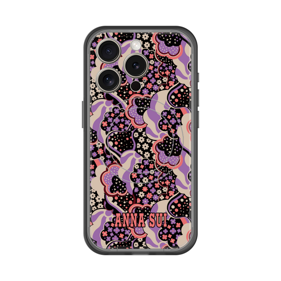 スリムプロテクションプレミアムケース with MagSafe［ ANNA SUI - WAVY CLOUDS ］