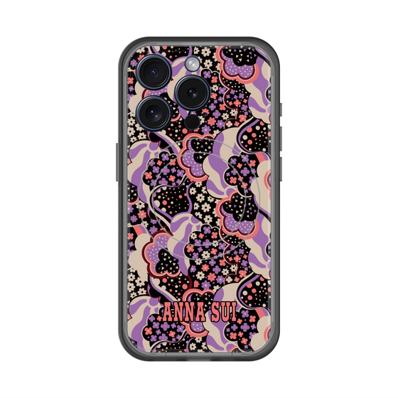 スリムプロテクションプレミアムケース with MagSafe［ ANNA SUI - WAVY CLOUDS ］