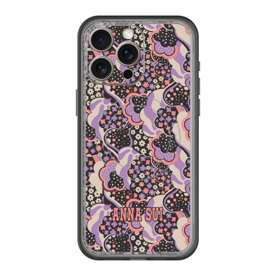 スリムプロテクションプレミアムケース with MagSafe［ ANNA SUI - WAVY CLOUDS ］