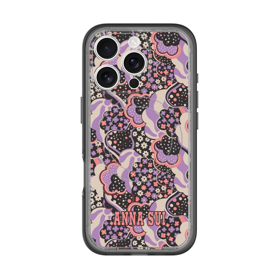 スリムプロテクションプレミアムケース with MagSafe［ ANNA SUI - WAVY CLOUDS ］
