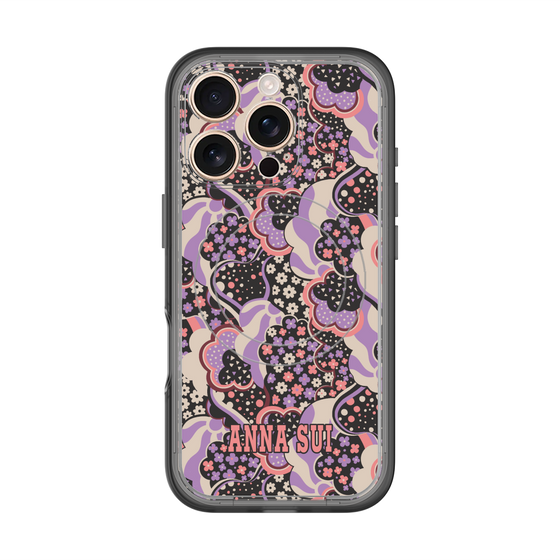スリムプロテクションプレミアムケース with MagSafe［ ANNA SUI - WAVY CLOUDS ］