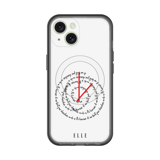 スリムプロテクションプレミアムケース with MagSafe［ ELLE - Do not look to 12 to 2 p.m. ］