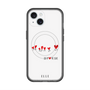 スリムプロテクションプレミアムケース with MagSafe［ ELLE - Let who love me follow me - ホワイト ］