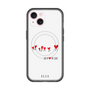 スリムプロテクションプレミアムケース with MagSafe［ ELLE - Let who love me follow me - ホワイト ］