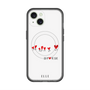 スリムプロテクションプレミアムケース with MagSafe［ ELLE - Let who love me follow me - ホワイト ］