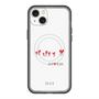 スリムプロテクションプレミアムケース with MagSafe［ ELLE - Let who love me follow me - ホワイト ］