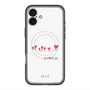 スリムプロテクションプレミアムケース with MagSafe［ ELLE - Let who love me follow me - ホワイト ］