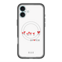 スリムプロテクションプレミアムケース with MagSafe［ ELLE - Let who love me follow me - ホワイト ］
