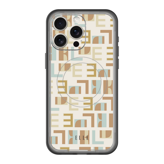 スリムプロテクションプレミアムケース with MagSafe［ ELLE - Iconics Prints1 ］