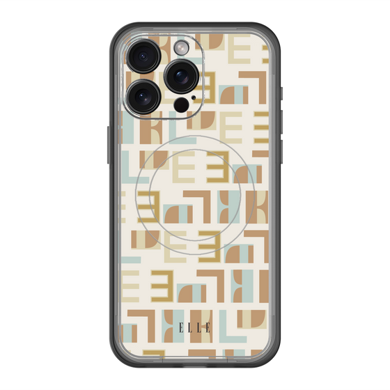 スリムプロテクションプレミアムケース with MagSafe［ ELLE - Iconics Prints1 ］