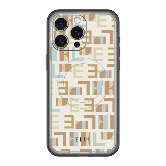 スリムプロテクションプレミアムケース with MagSafe［ ELLE - Iconics Prints1 ］