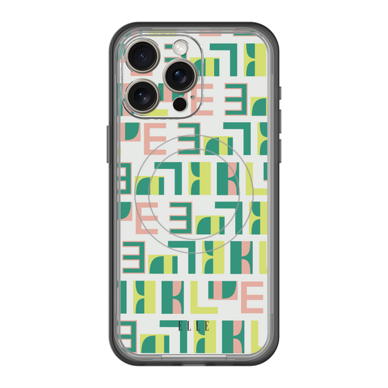 スリムプロテクションプレミアムケース with MagSafe［ ELLE - Iconics Prints2 ］